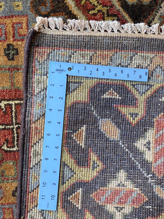 Geometric Bakhtiari Design Hand knotted Rug, Wool, 8’ 4" x 11’ 7".-EZ Jewelry and Decor