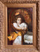 A. Sinar, Young Girl In Chair, oil, 49” x 37”x 3.5"-EZ Jewelry and Decor