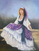 Original Oil Painting "Girl with Purple Hair" by L. Beana, Original Oil Painting. 28” x 22”-EZ Jewelry and Decor