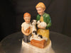 Vintage Norman Rockwell Figurine, 1979 Woman And Boy With Puppies-EZ Jewelry and Decor