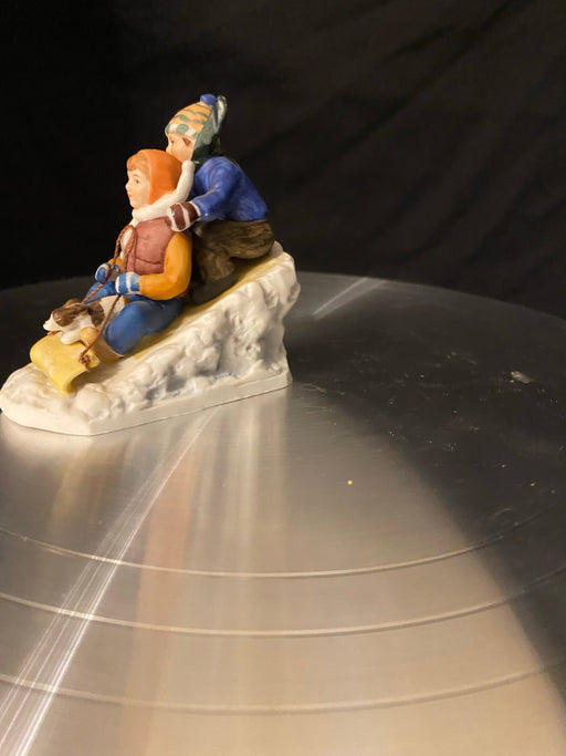 Vintage Norman Rockwell Figurine, "Downhill Racer" Figurine.-EZ Jewelry and Decor
