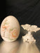 Leona Williams Signed Porcelain Egg on Stand.-EZ Jewelry and Decor