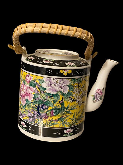 Vintage Japanese Porcelain Teapot, Hand Painted-EZ Jewelry and Decor