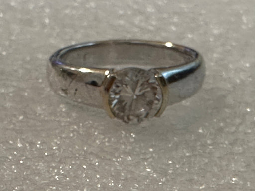 Specular Wedding/ Engagement Silver Ring Cubic Zirconia Diamond Rings. Size 6.5. Vintage Silver Woman Ring, Come in Gift Box-EZ Jewelry and Decor