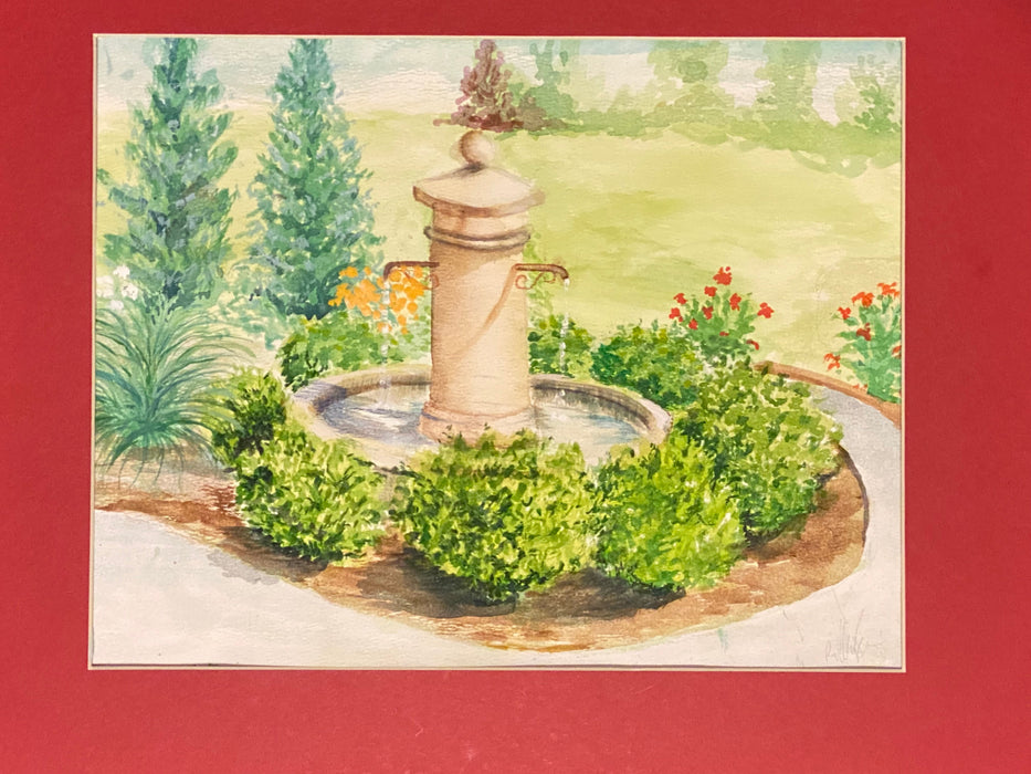 R. Mansourkhani, Spring, Framed Original Watercolor Painting, 21” x 17”-EZ Jewelry and Decor