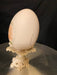 Leona Williams Signed Porcelain Egg on Stand.-EZ Jewelry and Decor