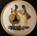 Rare Antique , Fürstenberg Gold Patterned Magnificent Porcelain Plate. Framed Germany Porcelain Plates Set Of 3-EZ Jewelry and Decor