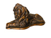 Vintage Hand Carved Wooden Lion. Animal Lion Figurine  4.5” x 7.5-EZ Jewelry and Decor