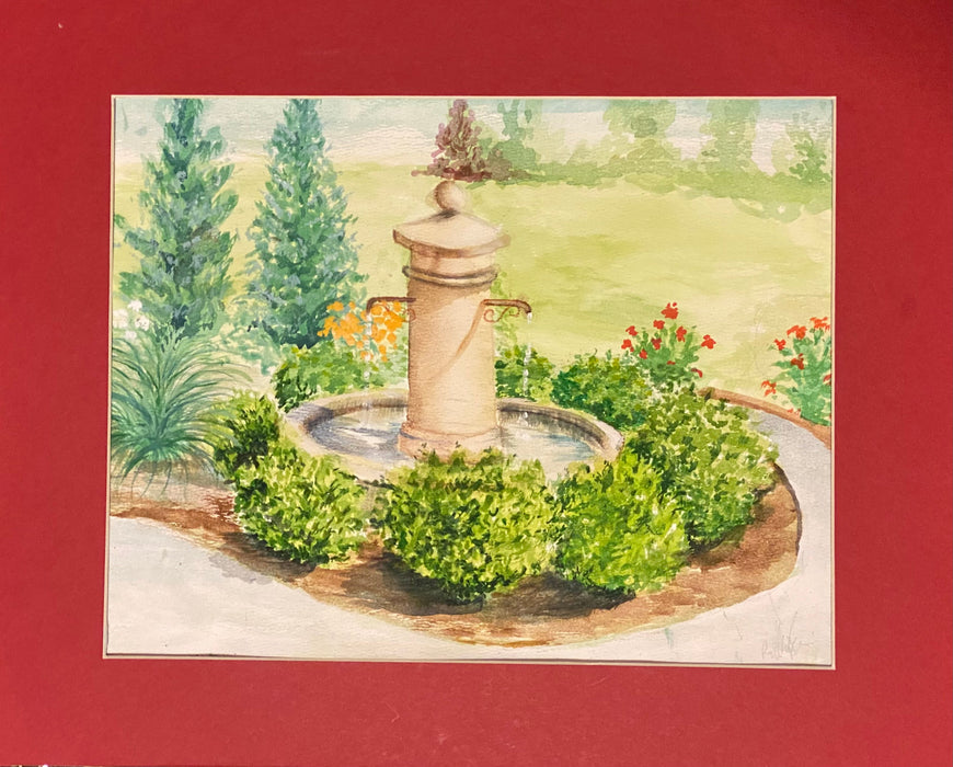 R. Mansourkhani, Spring, Framed Original Watercolor Painting, 21” x 17”-EZ Jewelry and Decor