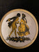 Rare Antique German Fürstenberg Gold Figurative Lovers, Magnificent Porcelain Art Set of 3. Framed-EZ Jewelry and Decor