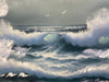 Cooper, Ocean, Framed Original Oil Painting, 27" x 38 ”-EZ Jewelry and Decor