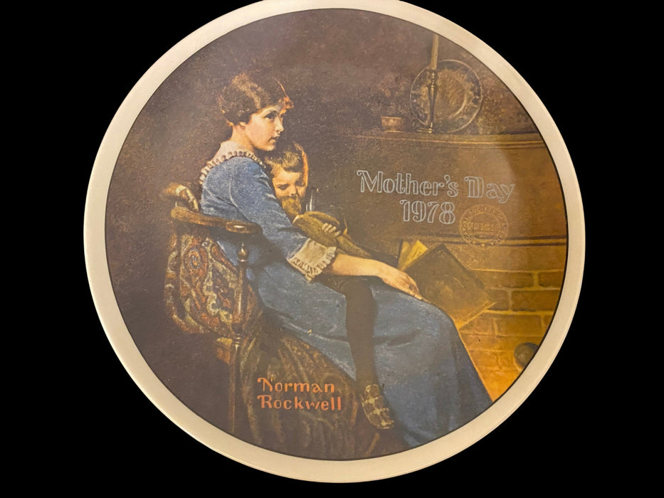 Bedtime - Mother's Day 1978 - Norman Rockwell Collector Plate, Vintage Fine China Plate, 8”-EZ Jewelry and Decor