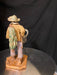 Folk Art Figurine, Farmer & Jug, Ceramic, Handcrafted. 7.5” tall-EZ Jewelry and Decor