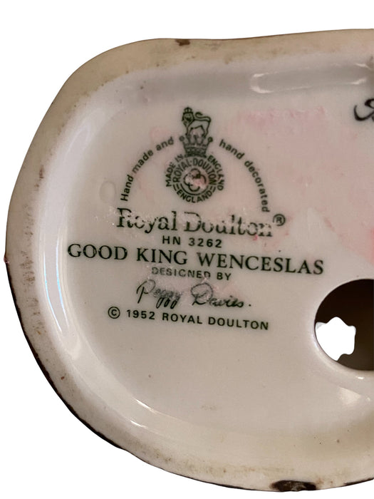 Vintage Rare Royal Doulton, Good King Wenceslas, # 3262,  4.25”-EZ Jewelry and Decor