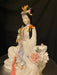 Vintage Chinese Lady Playing Flute, Hand crafted Porcelain Asian Figurine. signed. 10.5"-EZ Jewelry and Decor