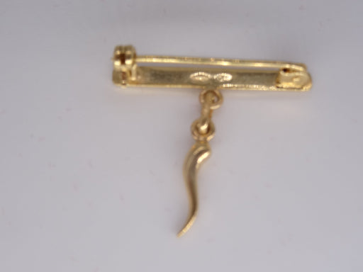 Modern 18k Gold Brooch 1” wide-EZ Jewelry and Decor