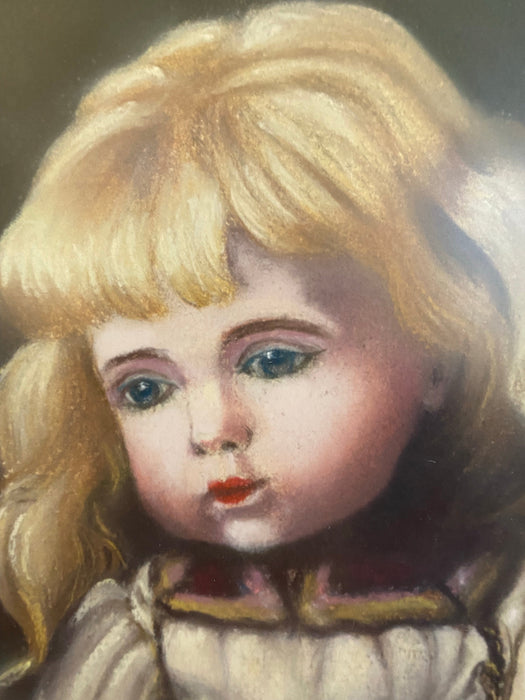 A. Kearnary, A Little Girl Framed Original Pastel Painting-EZ Jewelry and Decor