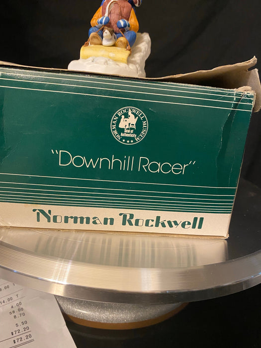 Vintage Norman Rockwell Figurine, "Downhill Racer" Figurine.-EZ Jewelry and Decor