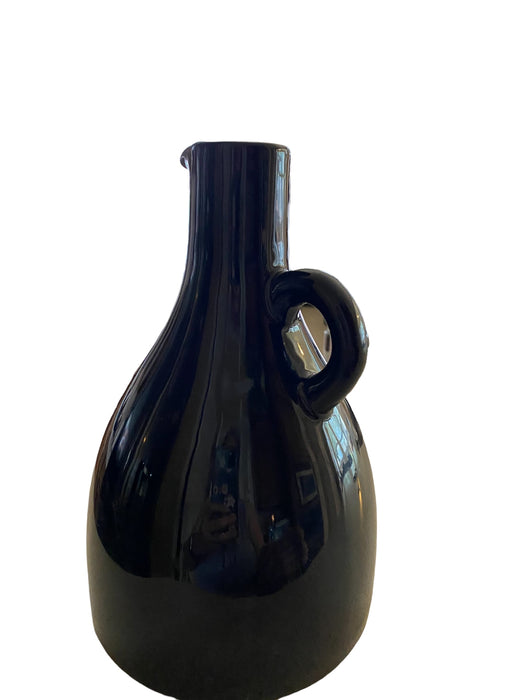 Narrow Neck Ceramic Pitcher / Jar/ Vase  8.75” Tall-EZ Jewelry and Decor