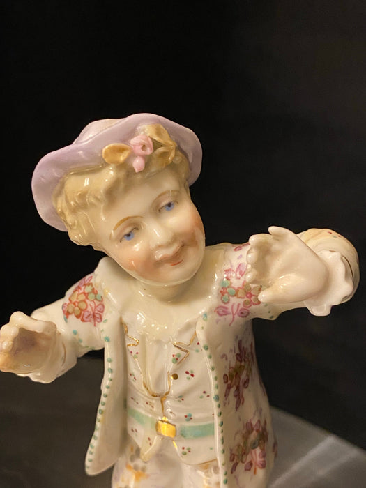 Antique Meissen Young Boy, 4.75”, Porcelain-EZ Jewelry and Decor