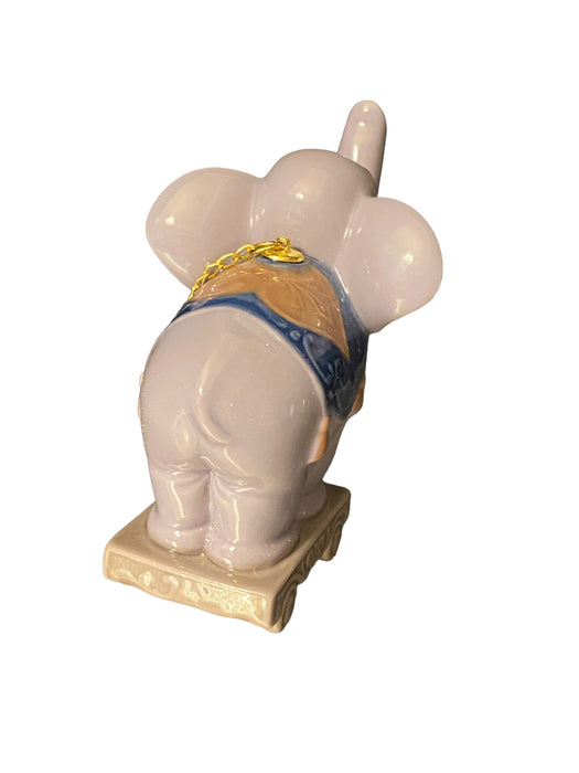 Vintage Retired Lladró - From Santa’s Workshop: Circus Star, Elephant Christmas Porcelain Ornament , Mint Condition In Original Box, 3.15”  T -EZ Jewelry and Decor