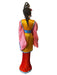Vintage Geisha Doll , In traditional Kimono, Detailed, Taiwan Lady in Red & Pink, 15”-EZ Jewelry and Decor