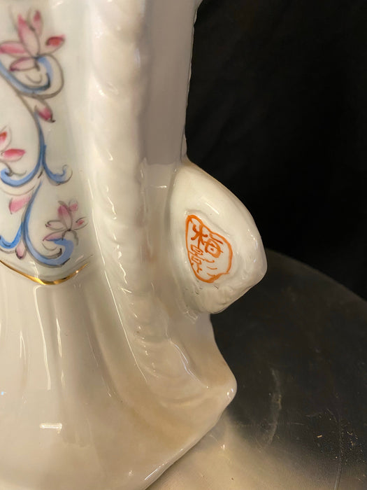 A Lady /Geisha is Playing Pipa . Vintage Handcrafted, Hand Painted, Porcelain Statue, Signed By a Chinese Master. Porcelain Figurine. 17.5"-EZ Jewelry and Decor