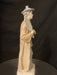 Vintage Japanese Porcelain Figurine Man with Fan 3.5in wide at base x 11in tall . Mad2 in Japan-EZ Jewelry and Decor