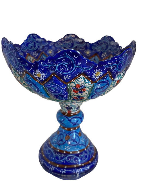 Minakari Persian Enamel Candy Bowl, Handcrafted ,3.75”-EZ Jewelry and Decor