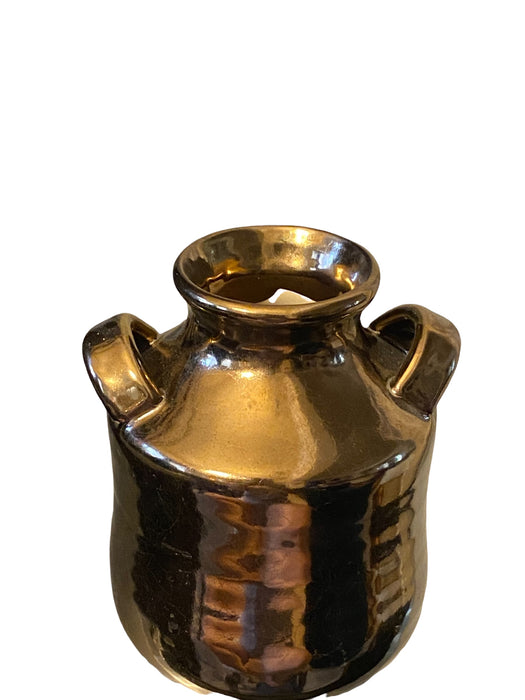 Beautiful Metallic Color Ceramic Jar, 5.5”-EZ Jewelry and Decor