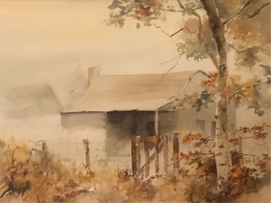 Judy Tedford, Home, Original Watercolor Painting. 23.5” x 31”-EZ Jewelry and Decor