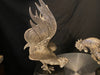 Roosters’ Fight, Two Sculptures, 9.5” tall, Hand crafted-EZ Jewelry and Decor