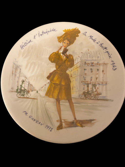 1978 Helene l'Intrepide, Les Femmes du Siecle - Women of the Century, Vintage Fine China Plate, 8.25”-EZ Jewelry and Decor