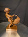 Antique Louis Ernest Barrias 1841-1905 Barbedienne Bronze Child With Basket Bronze Statue 5.75"t-EZ Jewelry and Decor